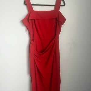 MARINA Red Dress Jumper Combo